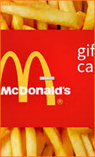 MCDonalds gift cards screenshot