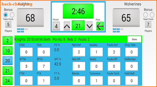 McStats-BBall Basketball Stats screenshot