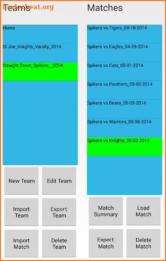 McStats-VBall VolleyBall Stats screenshot