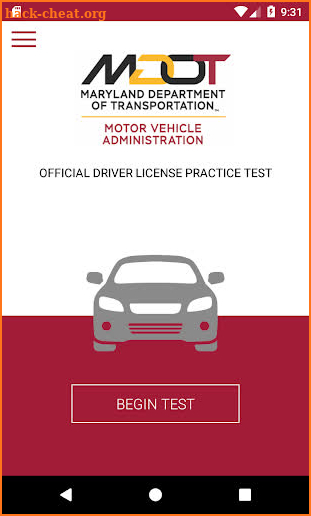 MD Practice Driving Test screenshot