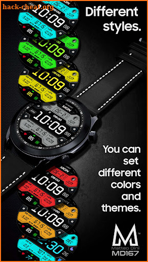 MD167: Digital watch face screenshot