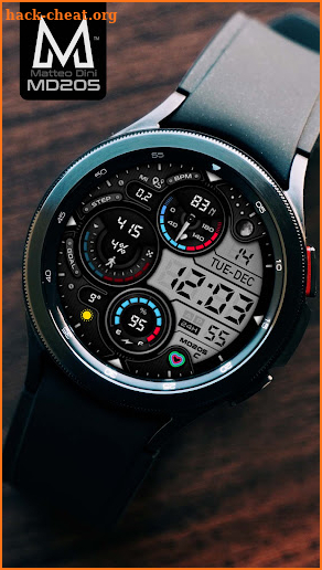 MD205: Digital watch face screenshot