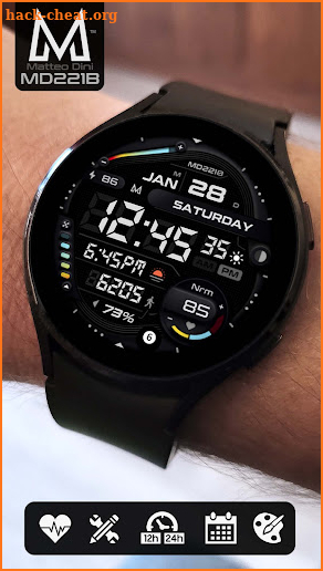 MD221B Digital watch face screenshot