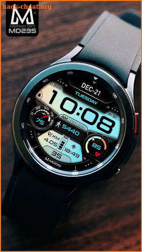 MD235: Digital watch face screenshot