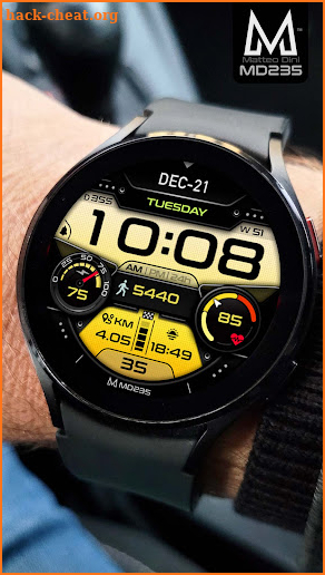 MD235: Digital watch face screenshot