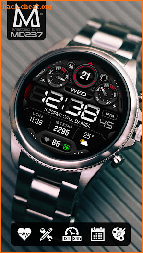 MD237 Digital watch face screenshot