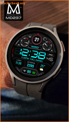 MD237 Digital watch face screenshot