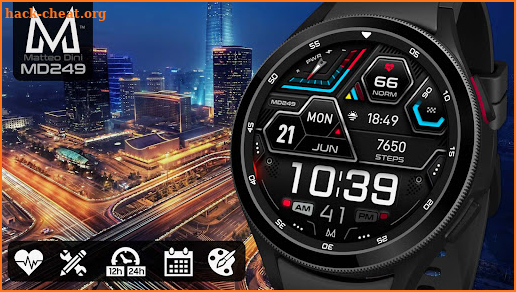 MD249: Digital watch face screenshot