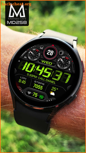 MD258 Digital watch face screenshot