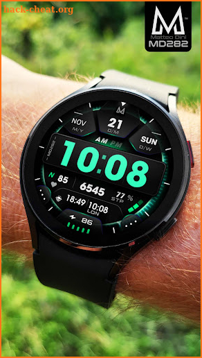 MD282: Digital watch face screenshot