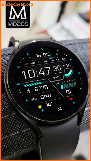 MD285: Digital watch face screenshot