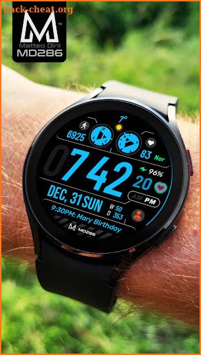 MD286: Digital watch face screenshot