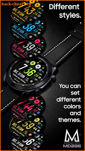 MD286: Digital watch face screenshot