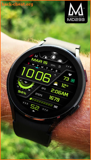 MD293: Digital watch face screenshot