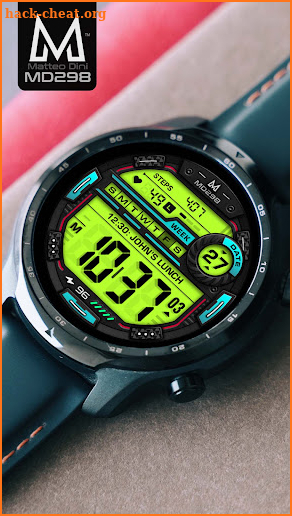 MD298: Digital watch face screenshot