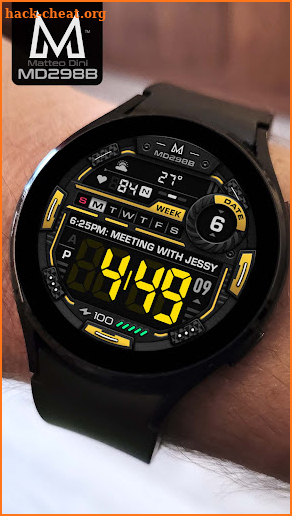 MD298B: Digital watch face screenshot