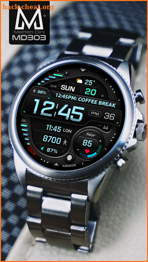 MD303 Digital watch face screenshot