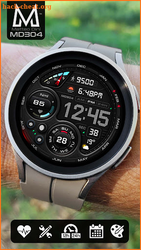 MD304 Digital watch face screenshot