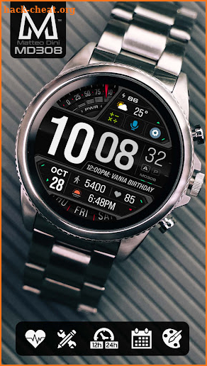 MD308 Digital watch face screenshot