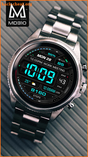 MD310 Digital watchface screenshot