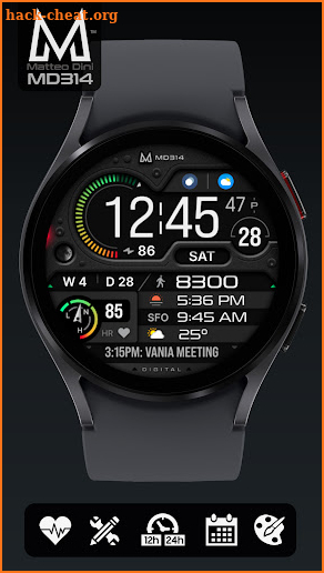 MD314 Digital Watch Face screenshot