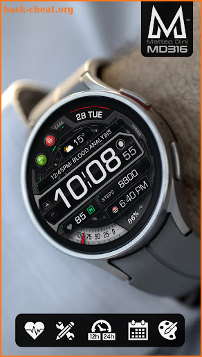 MD316 Digital Watch Face screenshot