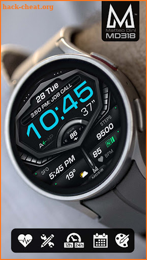 MD318 Digital Watch Face screenshot