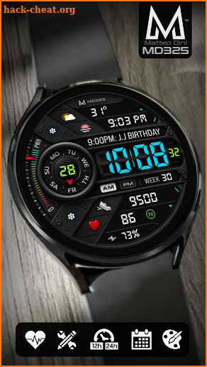 MD325 Digital Watch Face screenshot