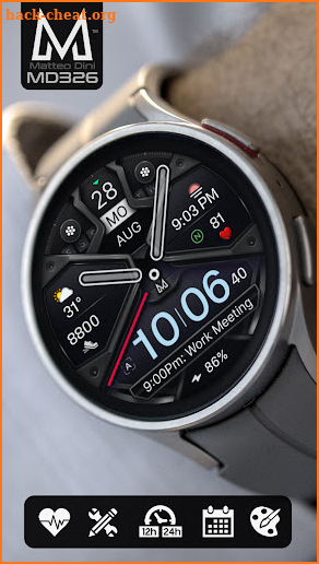 MD326 Modern Watch Face screenshot