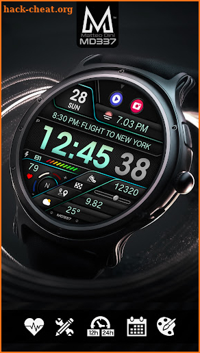 MD337 Digital watch face screenshot