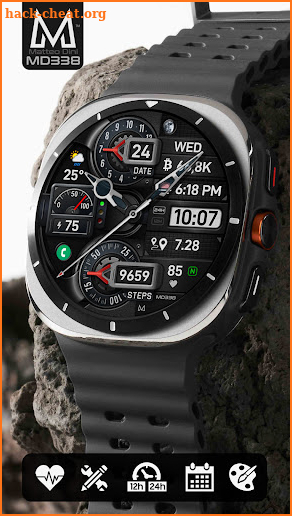 MD338 Hybrid watch face screenshot