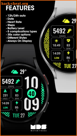 MDS442 Digital Watch Face screenshot