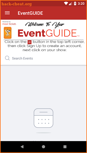 Meal Ticket EventGUIDE screenshot