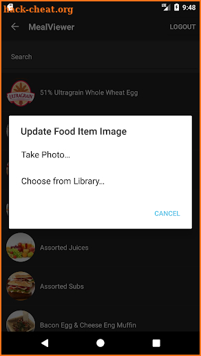 MealViewer Manager screenshot