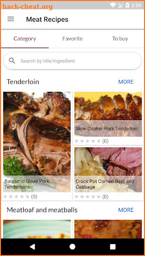 Meat Recipes screenshot