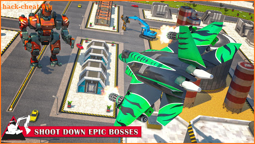 Mechanical Excavator Robot: Flying Transforme screenshot