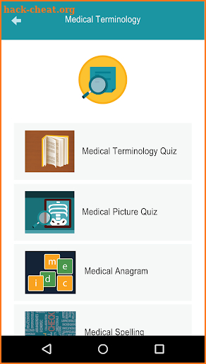 Medical Terminology Quiz Game screenshot