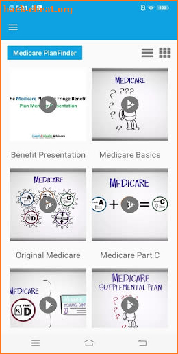 Medicare PlanFinder screenshot