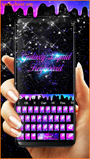 ⭐Galaxy Liquid Keyboard Theme screenshot