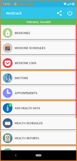 Medtrack : Medicine reminder and tracker screenshot