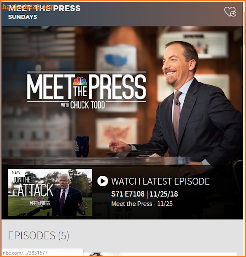 Meet the Press - NBC.com screenshot