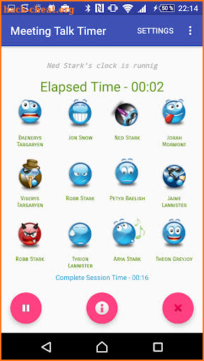 Meeting Talk Timer screenshot