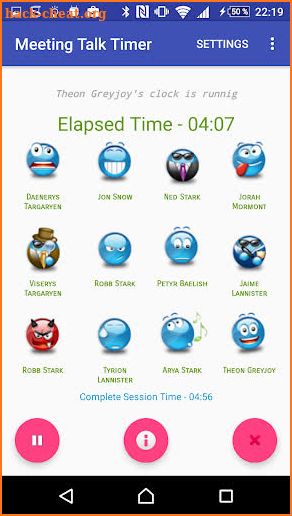 Meeting Talk Timer screenshot