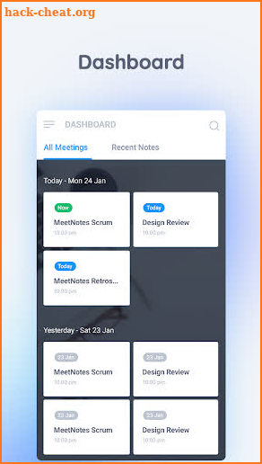 Meetnotes screenshot