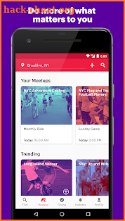 Meetup screenshot