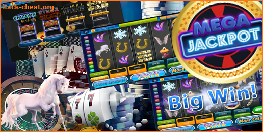 MEGA BIG WIN : Mystical Unicorn Slots Machine screenshot