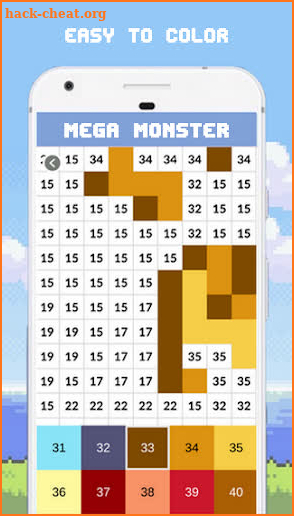 Mega Monster - Mega Pixelmons Color By Number screenshot