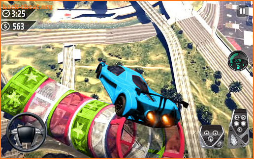 Mega Ramp Car Jumping 3D: Car Stunts Game screenshot