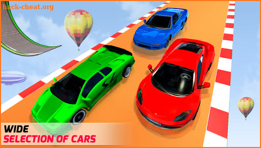 Mega Ramp Hot Car Stunt Race Off screenshot