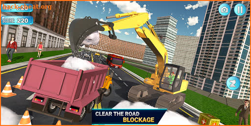 Mega Snow Excavator Machine Simulator 20 screenshot